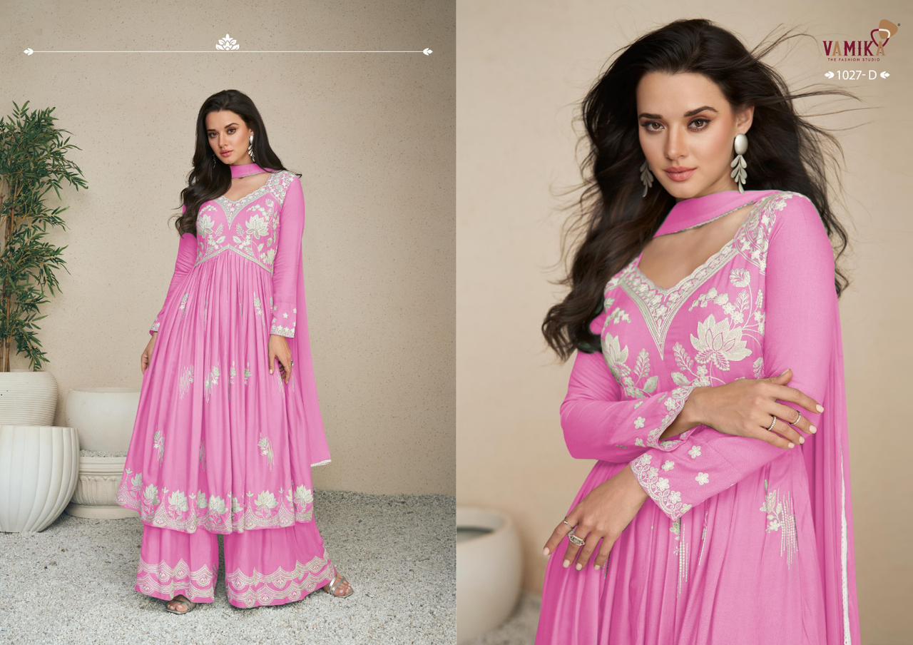 Lakhnavi Vol 5 Light Color By Vamika Designer Suit Catalog
